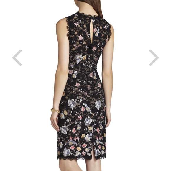 Bcbg Floral Vine Embroidered Lace Dress Bridal Gown Bcbg Floral Vine  Applique Gown Wedding Floral Vine